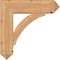 Ekena Millwork Thorton Arts and Crafts Smooth Bracket w/ Offset Brace, Western Red Cedar, 7 1/2"W x 26"D x 26"H BKT0806X26X26THR03SWR - alternate 3